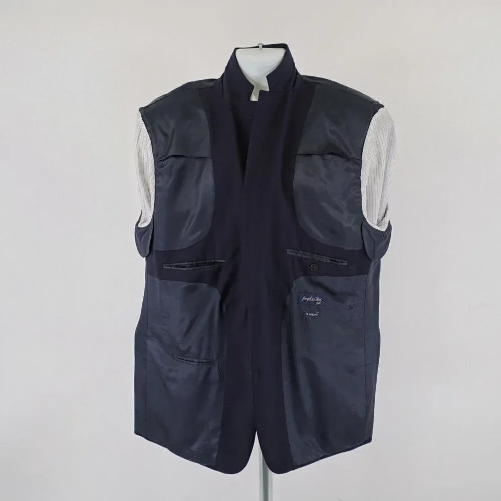 Joseph & Feiss Gold Classic Fit Blue Wool Blazer 46R 2 Button‎ Tagged 48R